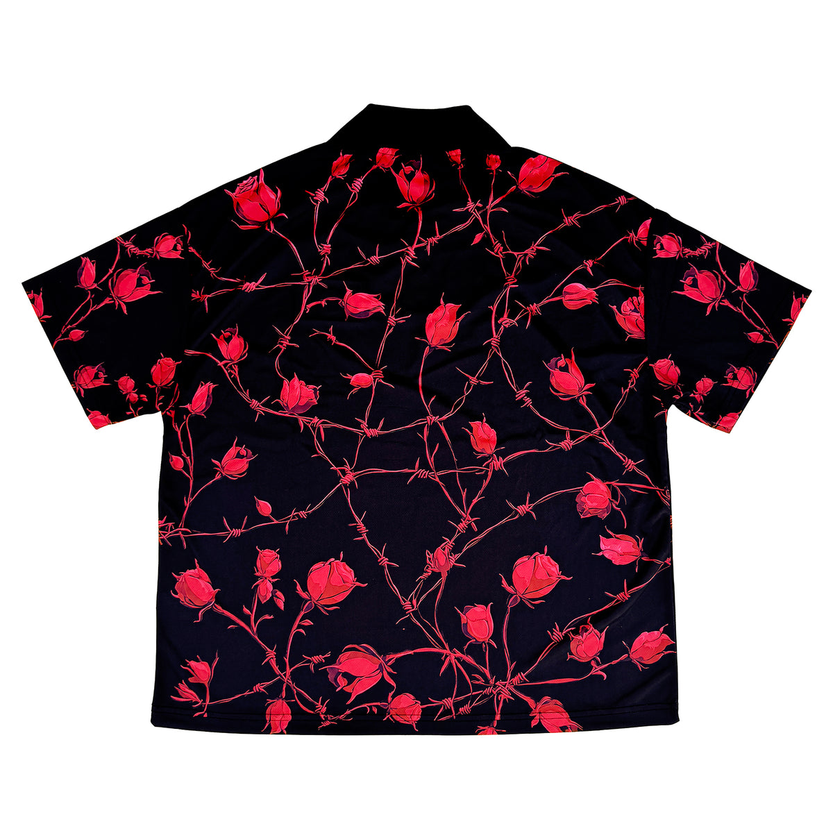 Rose Barbed Wire Black Jersey