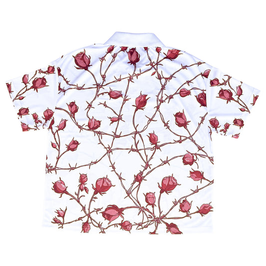 Rose Barbed Wire White Jersey