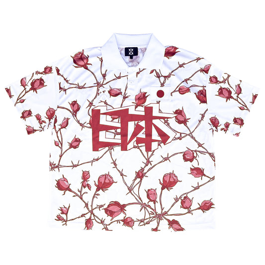 Rose Barbed Wire White Jersey