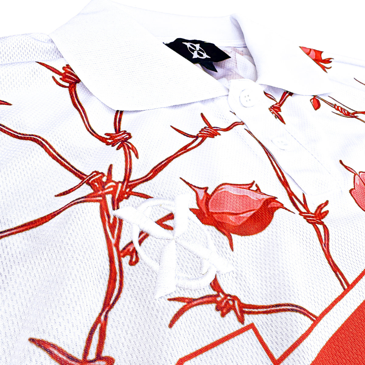 Rose Barbed Wire White Jersey