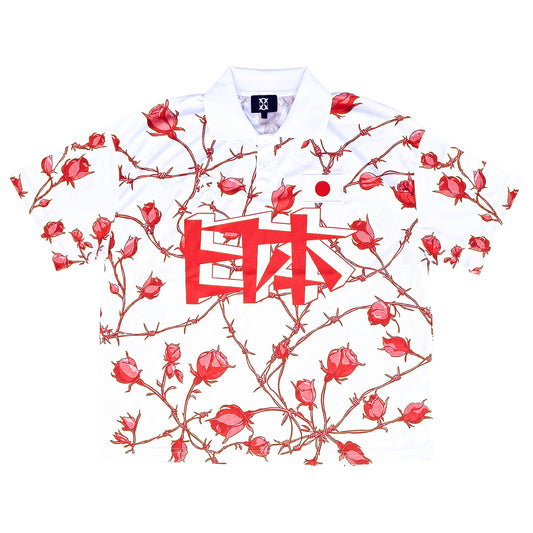 Rose Barbed Wire White Jersey